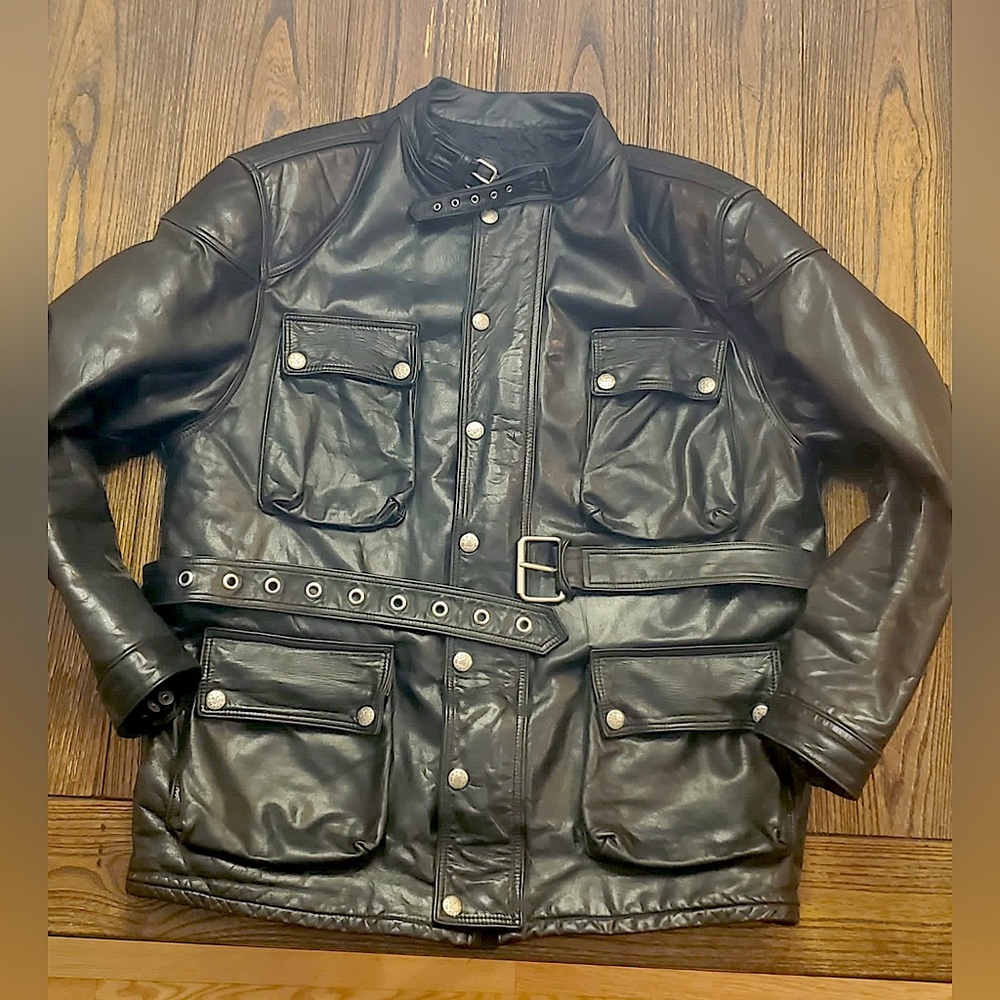 Italian Leather ‘Belstaff’ motorcycle jacket